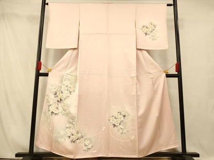 平和屋着物■訪問着　草花紐文　暈し染め　正絹　逸品　未使用　AABI5906fw