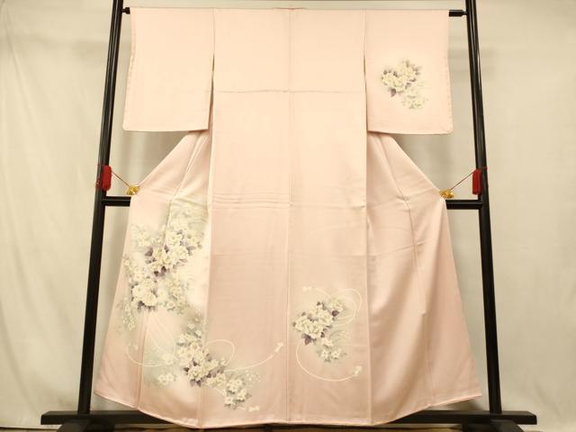 平和屋着物■訪問着　草花紐文　暈し染め　正絹　逸品　未使用　AABI5906fw