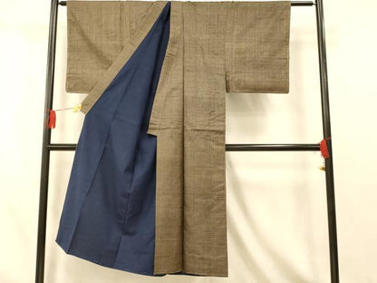 平和屋着物■男性　男柄の最高峰　西郷柄　西郷絣　本場大島紬　正絹　逸品　AABI5909fw