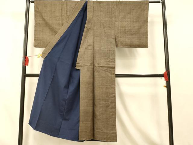 平和屋着物■男性　男柄の最高峰　西郷柄　西郷絣　本場大島紬　正絹　逸品　AABI5909fw