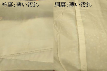 平和屋着物■上質な小紋　舞花文　正絹　逸品　AABI5910fw
