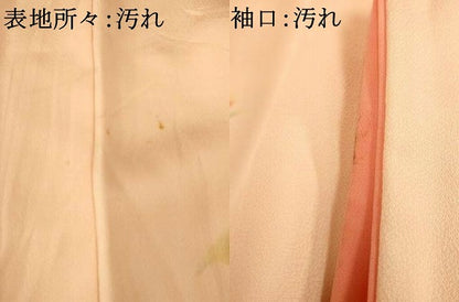 平和屋着物■訪問着　刺繍　枝花文　暈し染め　正絹　逸品　AABI5913fw