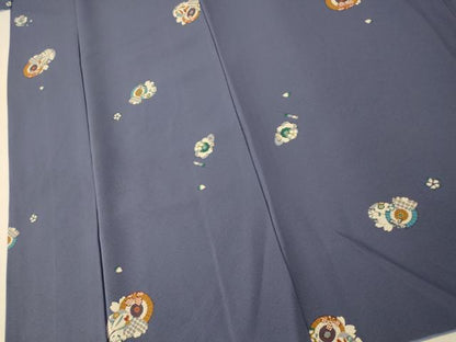 平和屋着物■上質な小紋　番傘花文　金彩　正絹　逸品　AABI5915fw