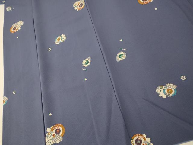 平和屋着物■上質な小紋　番傘花文　金彩　正絹　逸品　AABI5915fw