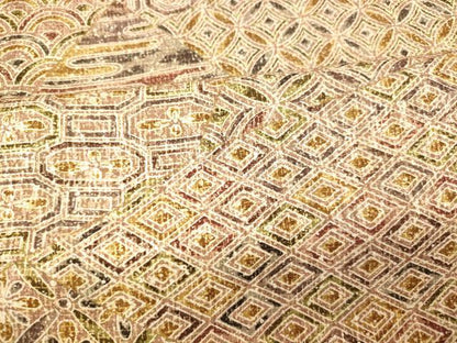 平和屋着物■上質な小紋 切嵌吉祥文様 たたき染め 正絹 逸品 未使用 AABI5923fw