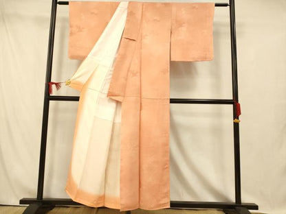 平和屋着物■上質な小紋　霞吉祥草花文　暈し染め　正絹　逸品　未使用　AABI5927fw