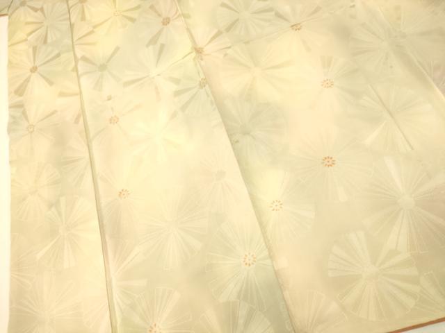 平和屋着物■上質な小紋　地紋起こし　霞舞花文　暈し染め　正絹　逸品　AABI5928fw