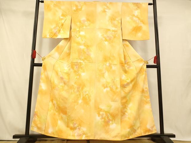 平和屋着物■上質な小紋　霞文　暈し染め　正絹　逸品　AABI5929fw