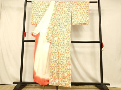 平和屋着物■上質な小紋　枝花文　やまと誂製　正絹　逸品　未使用　AABI5937fw