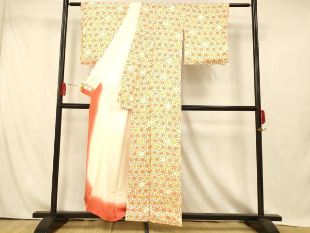 平和屋着物■上質な小紋　枝花文　やまと誂製　正絹　逸品　未使用　AABI5937fw