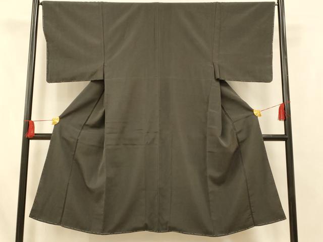 平和屋着物■男性　紬　檳榔子染色　正絹　逸品　未使用　AABI5938fw