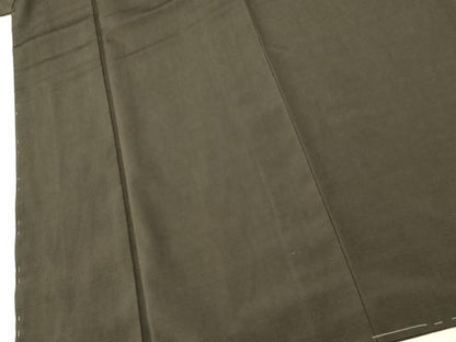 平和屋着物■男性　紬　檳榔子染色　正絹　逸品　未使用　AABI5938fw