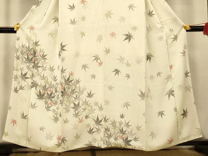 平和屋着物■訪問着　楓文　正絹　逸品　AABI5945fw