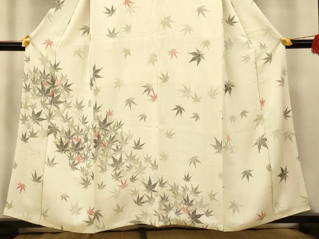 平和屋着物■訪問着　楓文　正絹　逸品　AABI5945fw