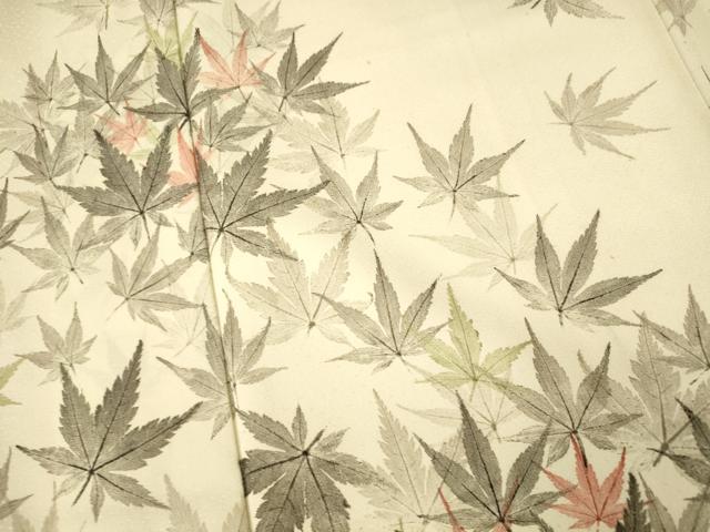 平和屋着物■訪問着　楓文　正絹　逸品　AABI5945fw