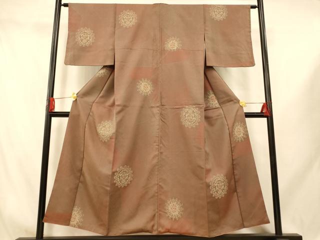 平和屋着物■お召　正倉院鳥獣花文　正絹　逸品　AABI5946fw