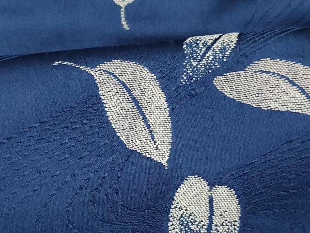 平和屋着物■上質な小紋　流水舞葉文　正絹　逸品　未使用　AABI5949fw