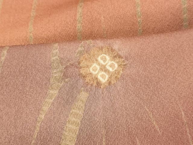 平和屋着物■上質な小紋　絞り　舞花霞文　暈し染め　正絹　逸品　AABI5951fw