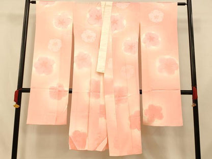 平和屋着物■振袖用長襦袢　梅霞文　暈し染め　正絹　逸品　AABI5952fw