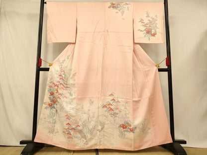 平和屋着物■訪問着　風景文　暈し染め　正絹　逸品　AABI5953fw
