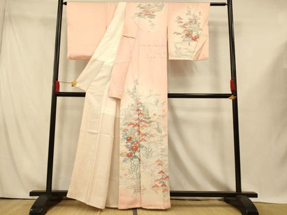 平和屋着物■訪問着　風景文　暈し染め　正絹　逸品　AABI5953fw