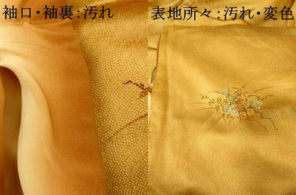平和屋着物■江戸小紋　草花文　暈し染め　正絹　逸品　AABI5958fw