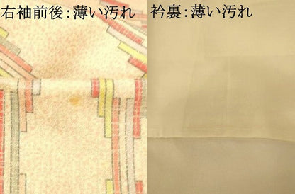 平和屋着物■上質な小紋　立涌文様　正絹　逸品　AABI5959fw