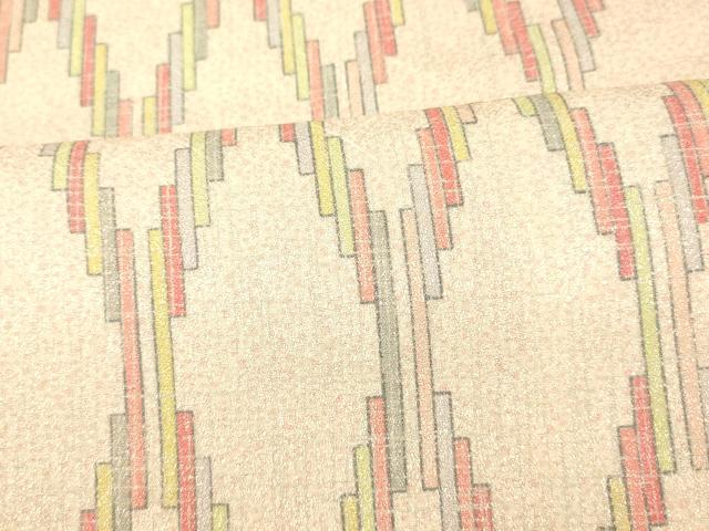平和屋着物■上質な小紋　立涌文様　正絹　逸品　AABI5959fw