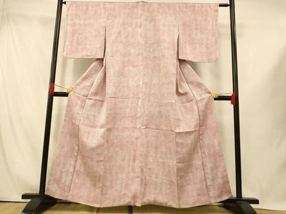 平和屋着物■上質な小紋　お召地　流水霞文　暈し染め　正絹　逸品　AABI5960fw