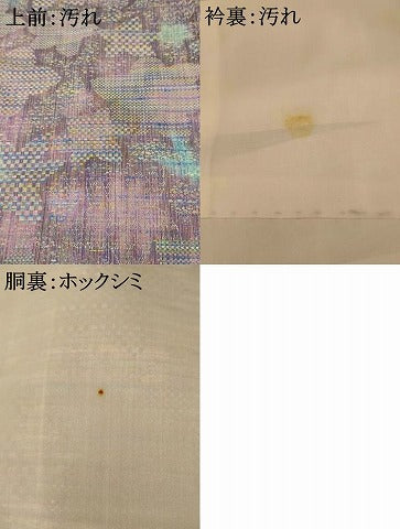 平和屋着物■上質な紬　霞舞花文　暈し染め　正絹　逸品　AABI5968fw