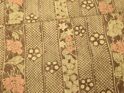 平和屋着物■上質な小紋　枝花間道　正絹　逸品　未使用　AABI5974fw