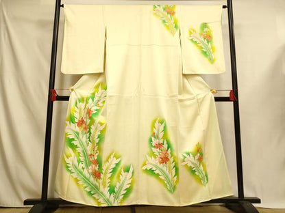 平和屋着物■訪問着　草花文　暈し染め　金彩　正絹　逸品　AABI5986fw