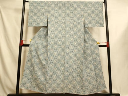 平和屋着物■上質な小紋　草花菱文　正絹　逸品　AABI5999fw