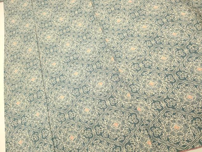 平和屋着物■上質な小紋　草花菱文　正絹　逸品　AABI5999fw