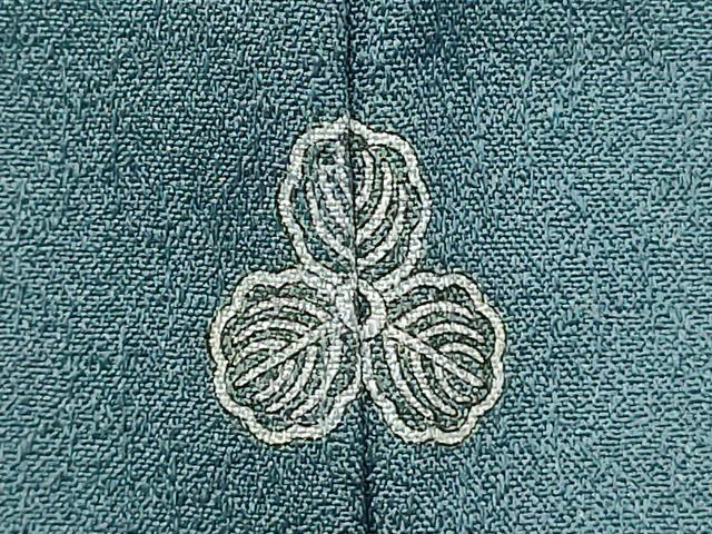 平和屋着物■訪問着　駒刺繍　葡萄の蔓丸文　金彩　正絹　逸品　AABI6008fw