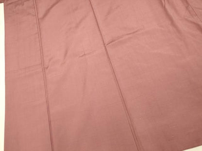 平和屋着物■上質な紬　色無地　鴇浅葱色　正絹　逸品　AABI6010fw