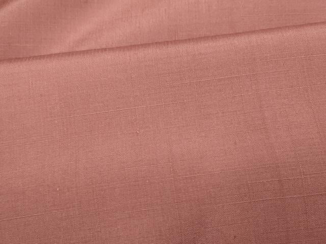 平和屋着物■上質な紬　色無地　鴇浅葱色　正絹　逸品　AABI6010fw