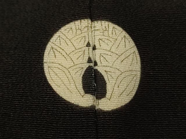 平和屋着物■豪華黒留袖　駒刺繍　鳳凰松文　金銀彩　金糸　正絹　逸品　AABI6023fw