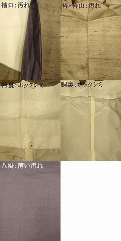 平和屋着物■訪問着 紬地 霞文 暈し染め 正絹 逸品 AABI6029fｗ