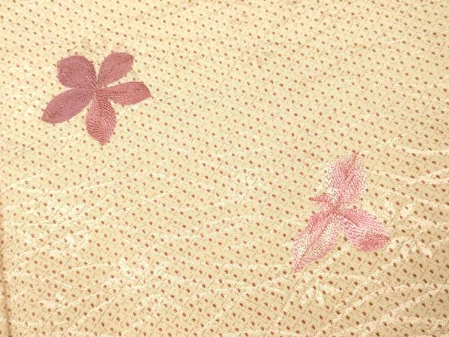 平和屋着物■訪問着 刺繍 舞花文 正絹 逸品 AABI6032fw