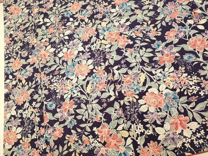 平和屋着物■上質な小紋　枝花文　正絹　逸品　未使用　AABI6034fw