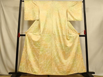 平和屋着物■上質な小紋　草花文　暈し染め　正絹　逸品　AABI6036fw