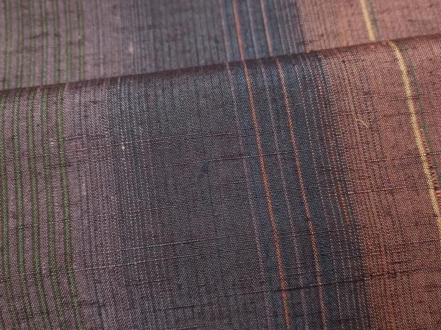平和屋着物■上質な紬　間道　正絹　逸品　AABI6039fw