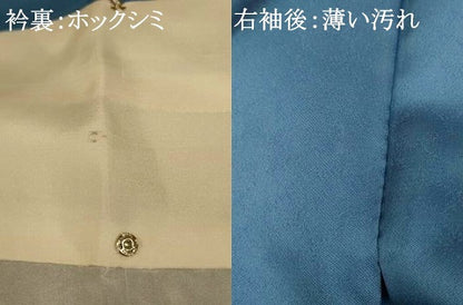 平和屋着物■訪問着　手描き　扇子花車文　正絹　逸品　未使用　AABI6041fw