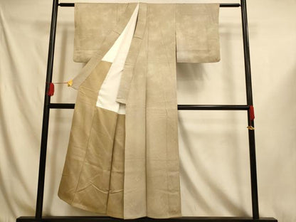 平和屋着物■上質な小紋　霞楓文　暈し染め　正絹　逸品　AABI6048fw