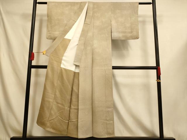 平和屋着物■上質な小紋　霞楓文　暈し染め　正絹　逸品　AABI6048fw