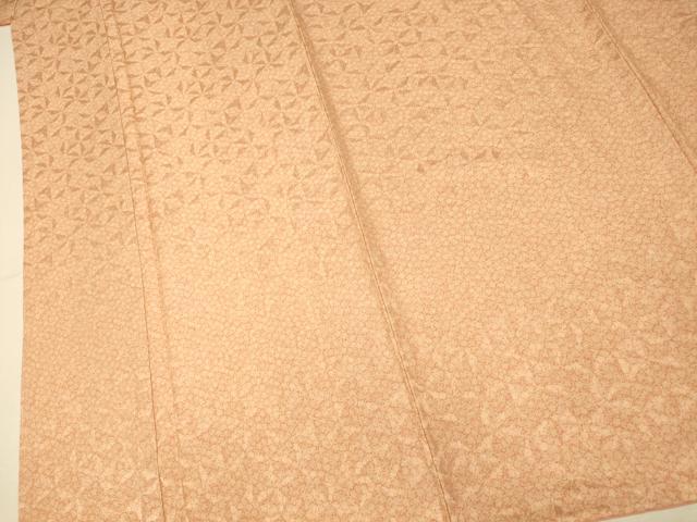 平和屋着物■上質な小紋　霞舞花文　暈し染め　やまと誂製　正絹　逸品　未使用　AABI6057fw
