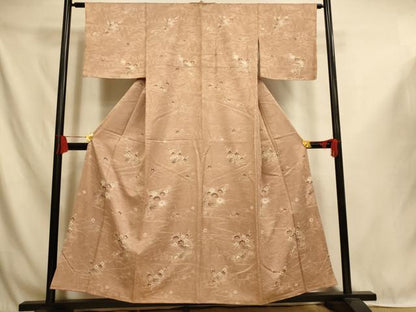 平和屋着物■訪問着　草花流水文　正絹　逸品　AABI6060fw