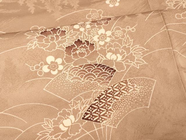 平和屋着物■訪問着　草花流水文　正絹　逸品　AABI6060fw