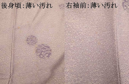 平和屋着物■江戸小紋　雪輪松竹梅文　正絹　逸品　AABI6061fw